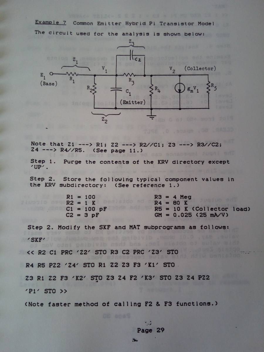 [ calculator ]HP-28S. used high grade electron circuit ..Advanced Circuit Analysis