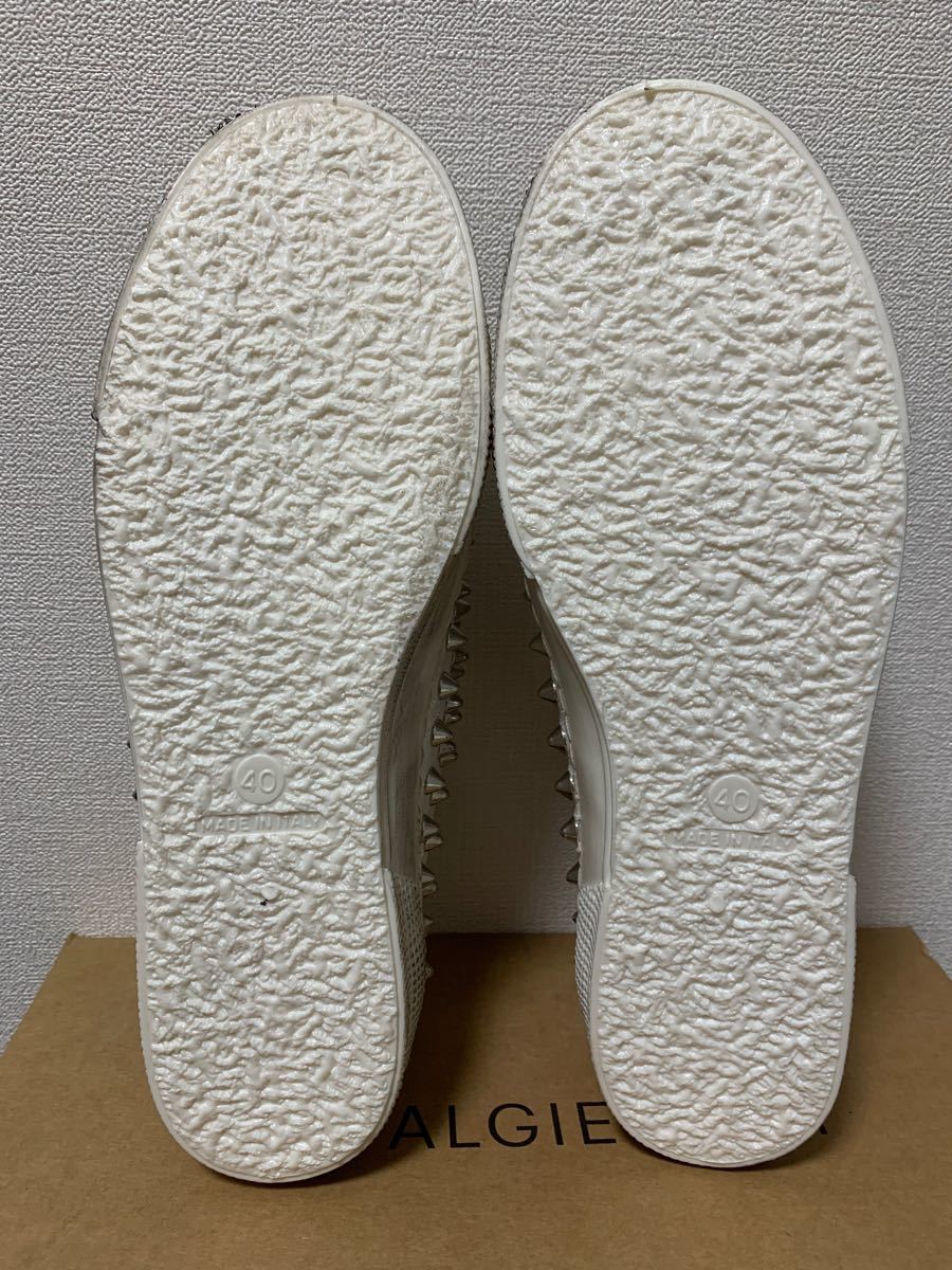 新品未使用❗️METAL GIENCHI スタッズシューズ ホワイト 26cm 人気