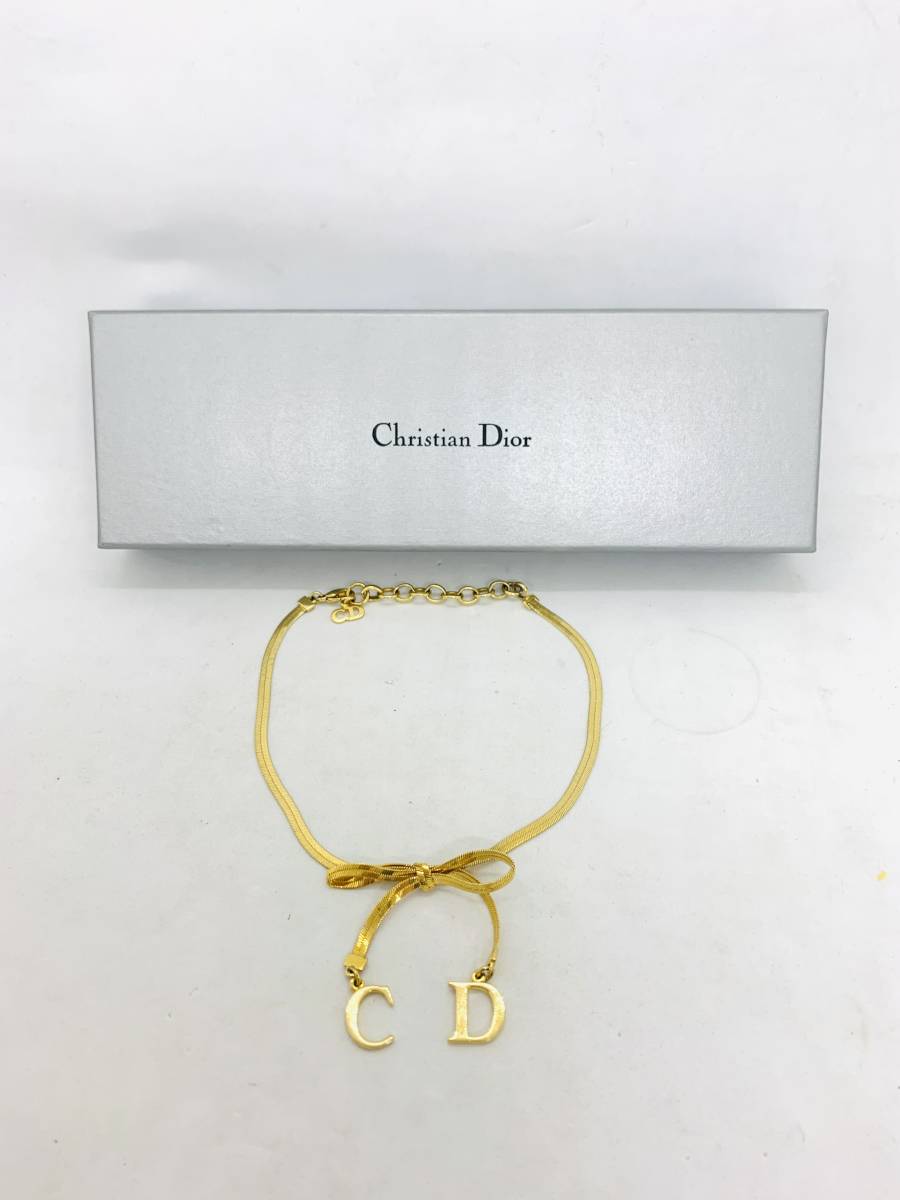 CD クリスチャンディオール リボン&ロゴ ブレスレット 良品 www