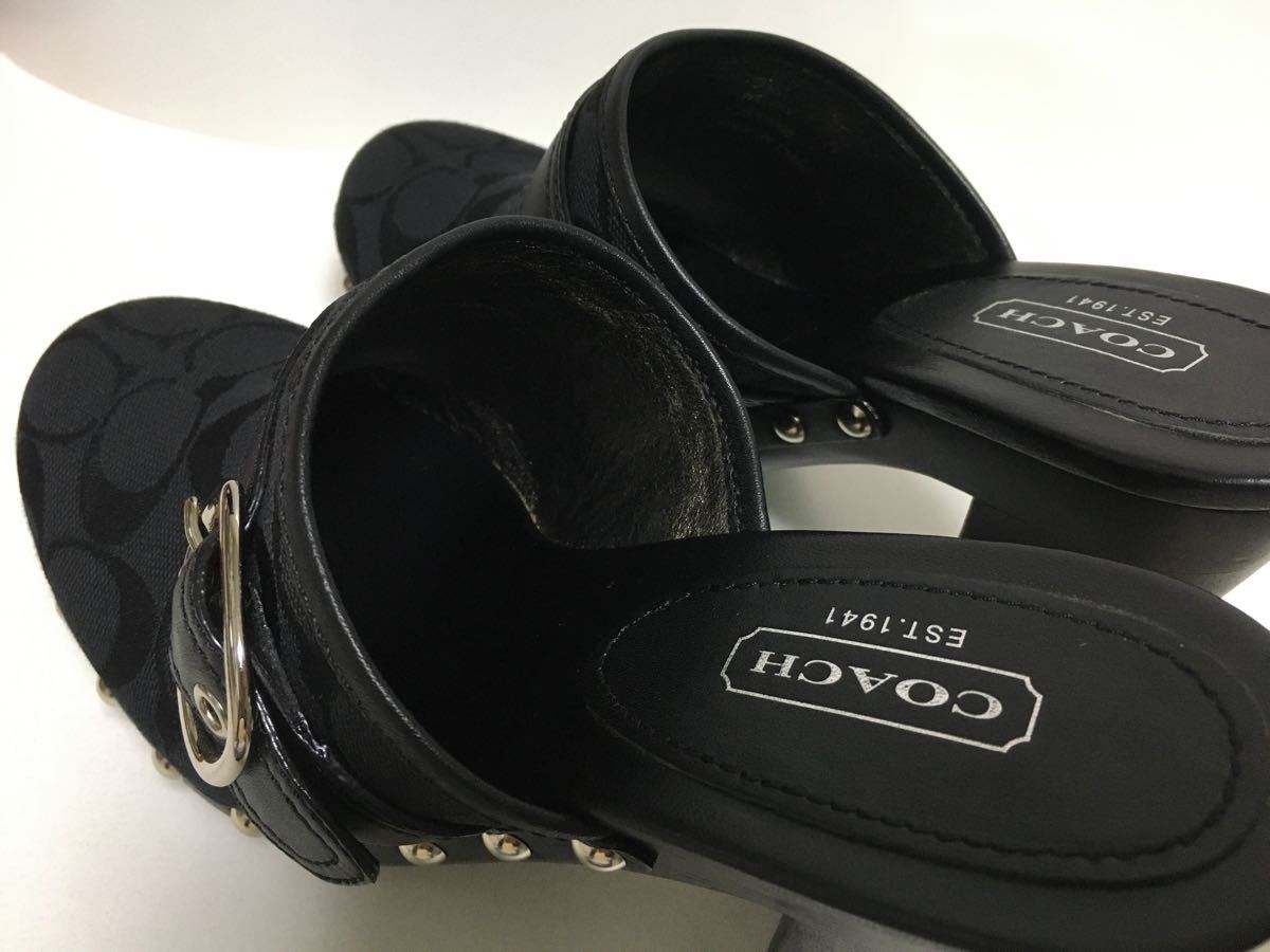 純正最安価格 COACHコーチ サボ サンダル www.villademar.com