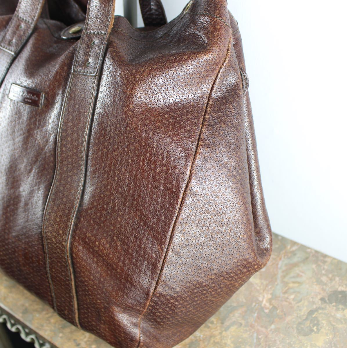 Daniel&Bob LEATHER BOSTON BAG HAND MADE IN ITALY/ Daniel &bo blaser Boston bag 