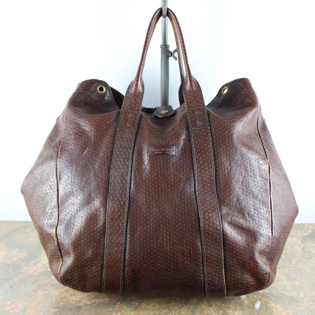 最適な材料 BAG BOSTON LEATHER Daniel&Bob HAND ITALY/ダニエル&ボブ