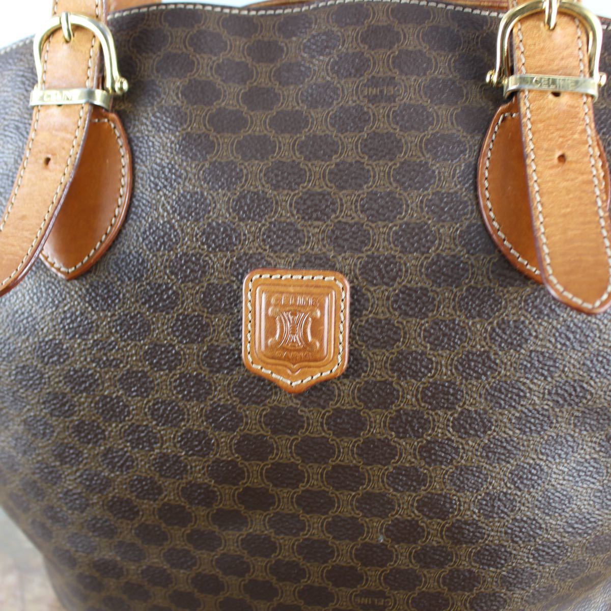 OLD CELINE MACADAM PATTERNED TOTE BAG MADE IN ITALY/オールド OLD CELINE MACADAM PATTERNED TOTE BAG MADE IN ITALY/オールド