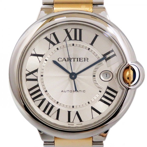 カルティエ Cartier バロンブルー LM W69009Z3 シルバー文字盤 新品 腕時計 メンズ