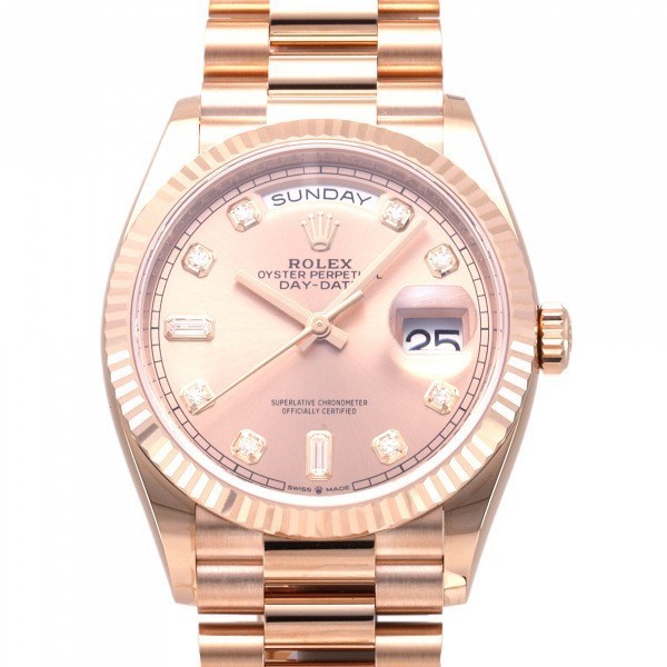 ロレックス ROLEX デイデイト 36 128235A ピンク文字盤 新品 腕時計 メンズ cdf59otLuDHIRUY1-16568 本体