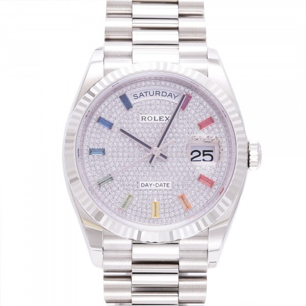 かわいい新作 全面ダイヤ文字盤 128239A デイデイト ROLEX ロレックス 新品 メンズ 腕時計 本体