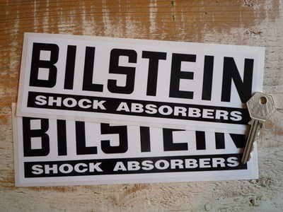 ◆送料無料◆ 海外 Bilstein Shock Absorbers Black & White ビルシュタイン 205mm 2枚セット ステッカー_画像1
