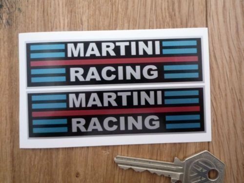 ◆送料無料◆ 海外 マルティーニ MARTINI racing レーシング 100mm 2枚セット ステッカー_画像1