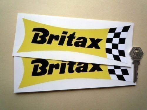 ◆送料無料◆ 海外 ブリタックス Britax チェッカー 300mm 2枚セット ステッカー_画像1