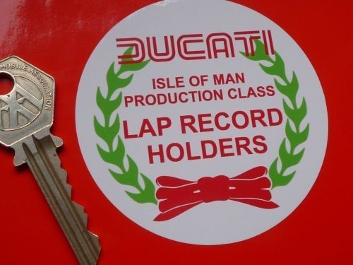 ◆送料無料◆ 海外 Ducati Isle of Man ドゥカティ 75mm ステッカー_画像1