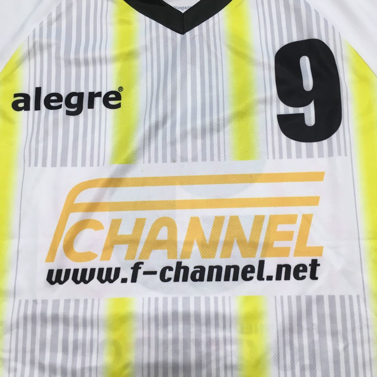 Paypayフリマ Alegre アレグレ Fchannel エフチャンネル ユニフォーム Lサイズ 背番号9 Paypayフリマ Alegre アレグレ Fchannel エフチャンネル ユニフォーム Lサイズ 背番号9