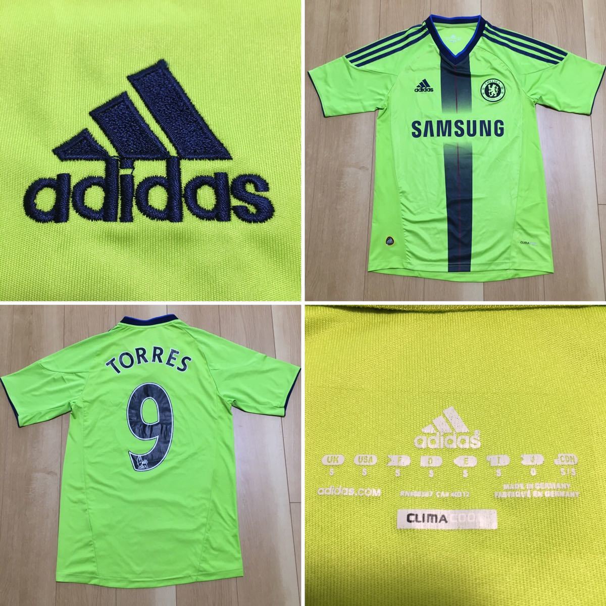 adidas アディダス チェルシー 10/11 3rd ユニフォーム 9番 フェルナンド・トーレス TORRES