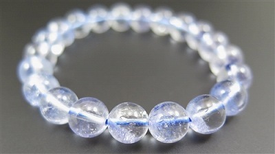 デュモルチェライトインクォーツ 9mm玉 ブレスレット【456850a】 | www