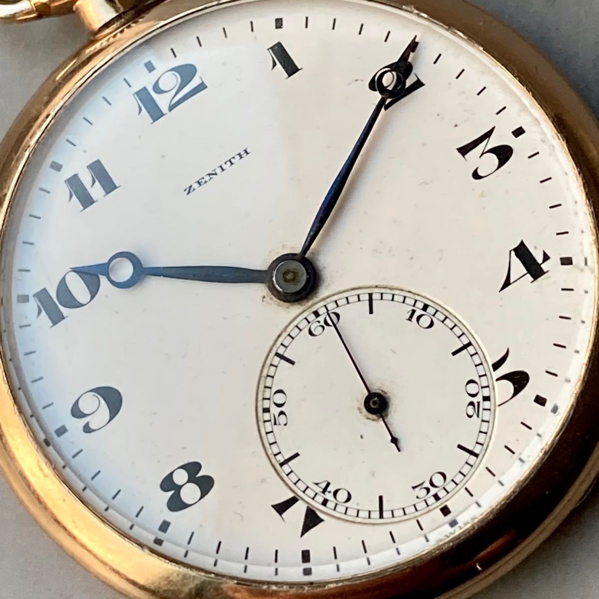 美品 動作良好 ゼニス アンティーク 懐中時計 1920年代 手巻き 美品 動作良好 ゼニス アンティーク 懐中時計 1920年代 手巻き