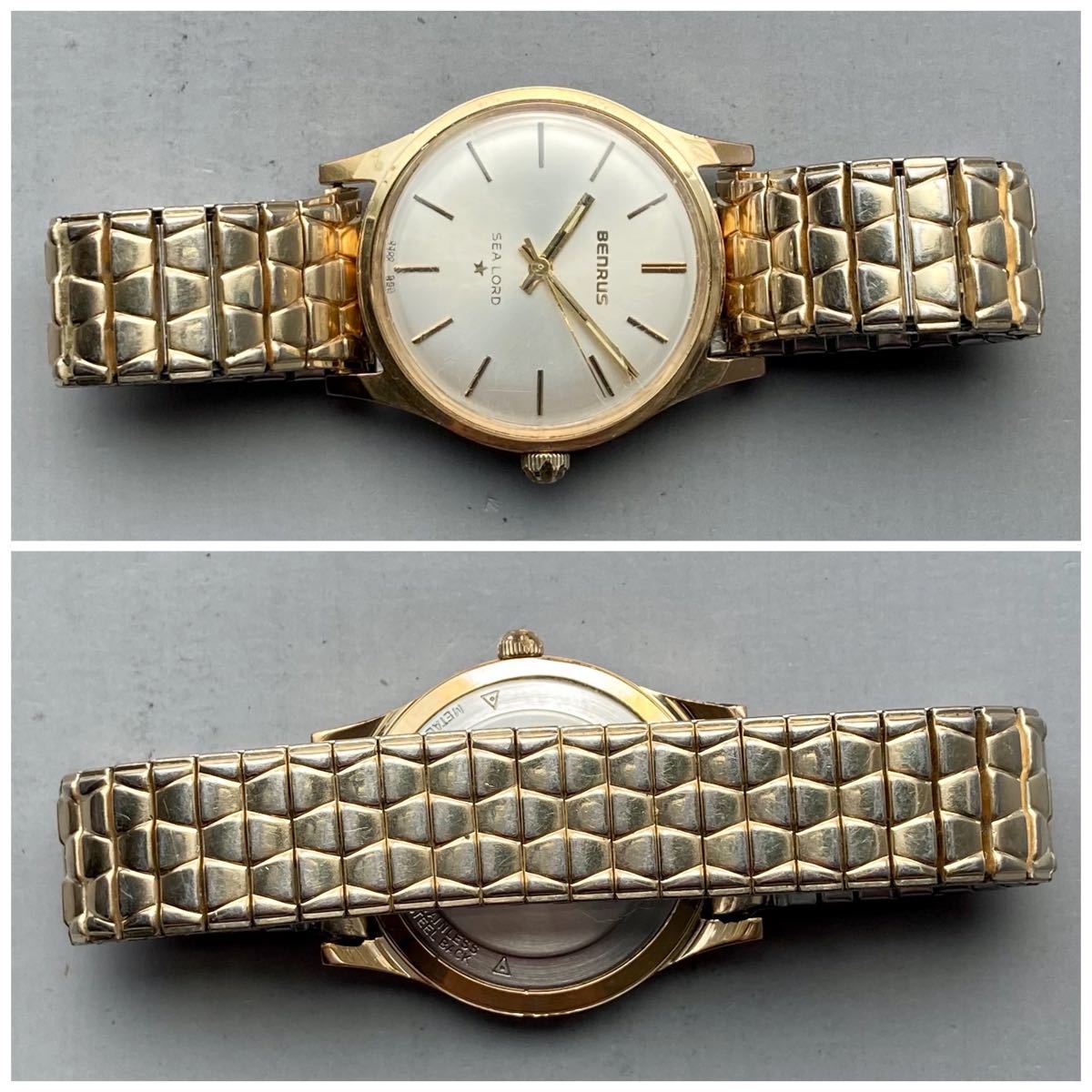 美品 動作良好 ベンラス アンティーク 腕時計 1960年代 メンズ 手巻き 
