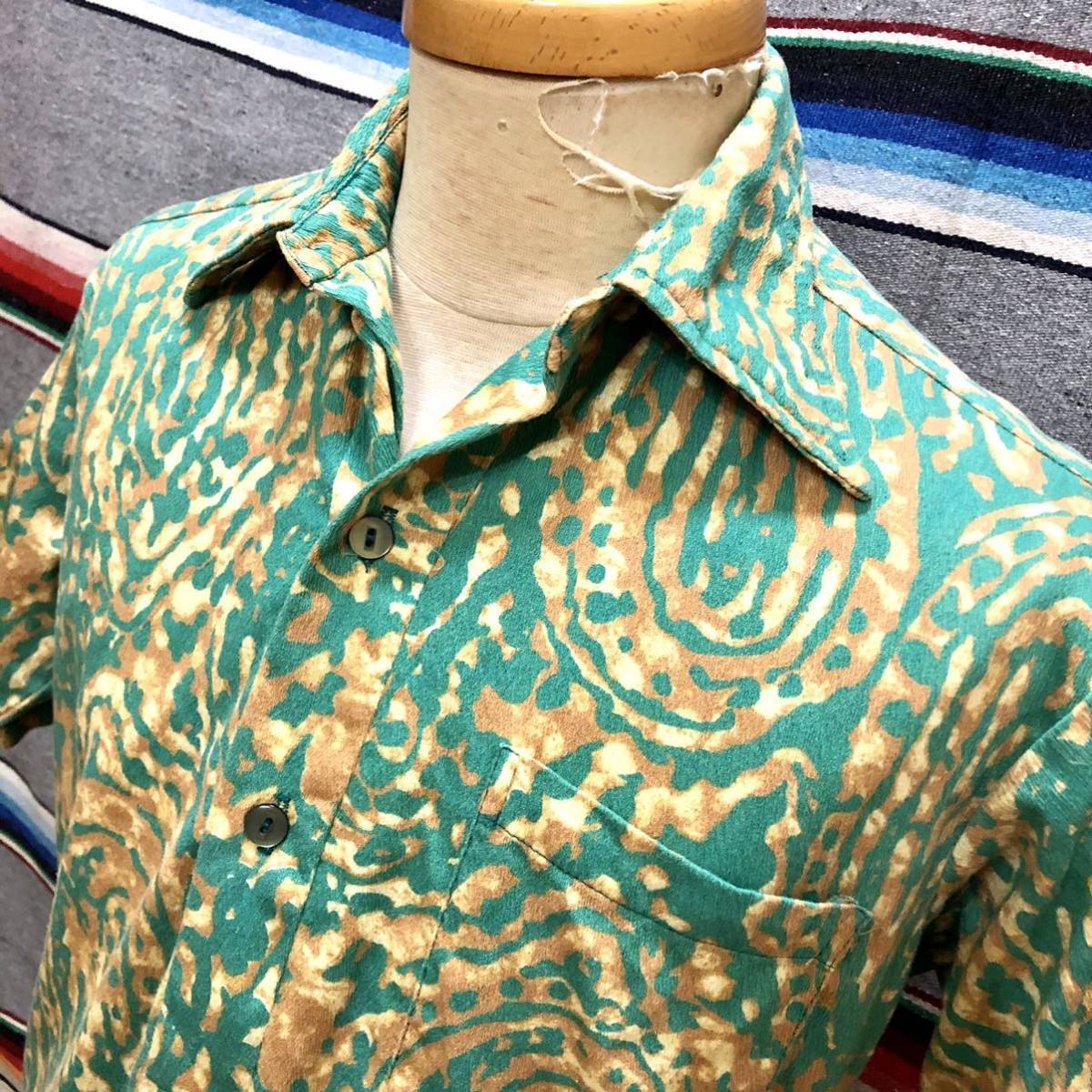 70’s Aliikoa プルオーバー Hawaiian Shirt 検索:古着 ビンテージ HAWAII アロハシャツ ハワイ コットン 70年代_画像1