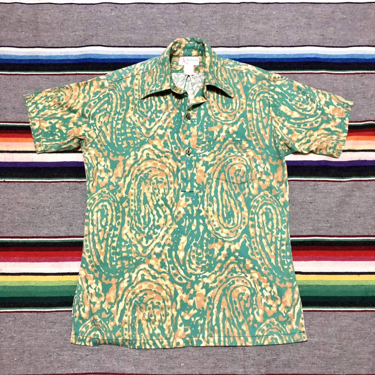 70’s Aliikoa プルオーバー Hawaiian Shirt 検索:古着 ビンテージ HAWAII アロハシャツ ハワイ コットン 70年代_画像5
