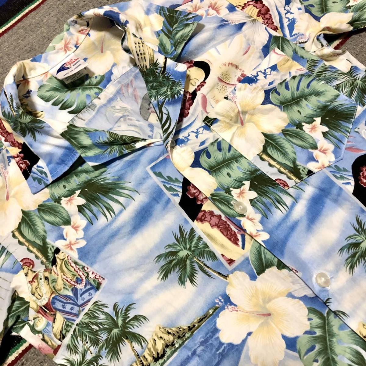 Nui Nalu KIDS Hawaiian Shirt search : old clothes aloha shirt cotton aro is Made in HAWAII