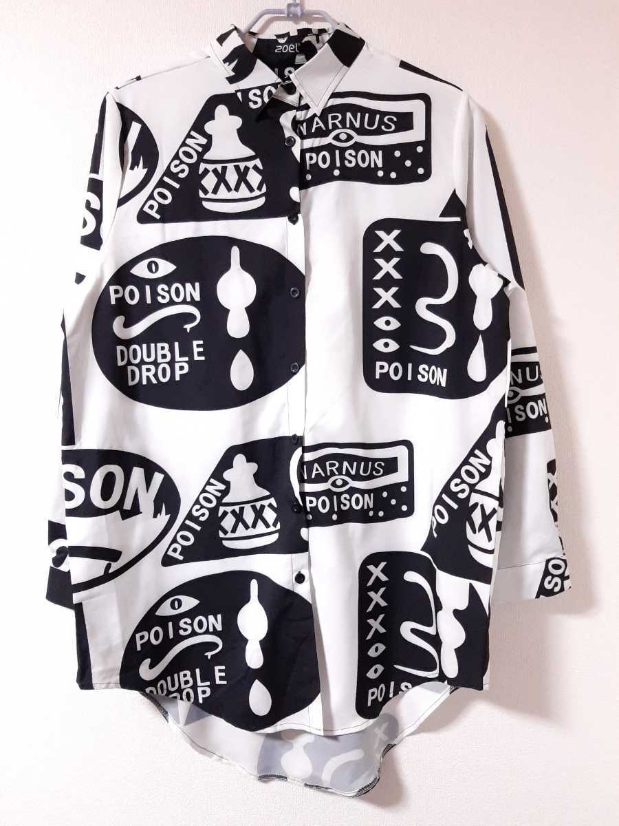 T-ポイント5倍】 派手柄 総柄シャツ ビッグオーバーサイズ 古着 XL