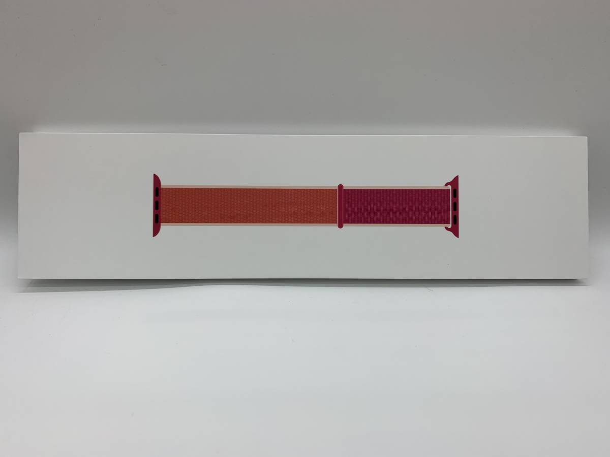 【送料無料】新品未開封品 apple watch純正品バンド42mm/44mm/45mmケース用 ポメグラネイトスポーツループ MWU02FE/A アップル正規品 _画像2