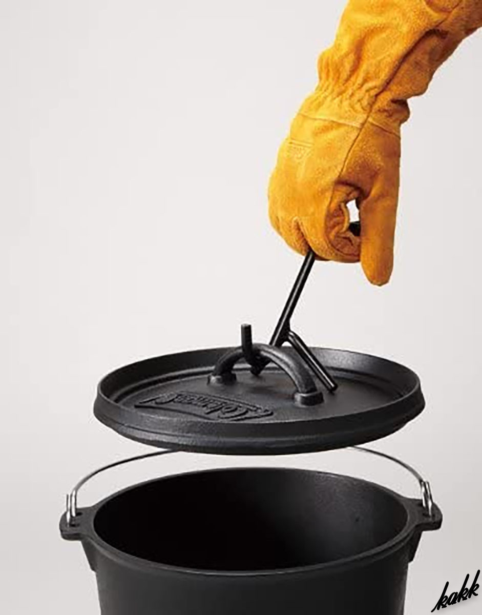 【すぐに使える】 リッドリフター 収納ケース付き 鋳鉄製ダッチオーブン シーズニング不要 調理 アウトドア キャンプ BBQ コールマン