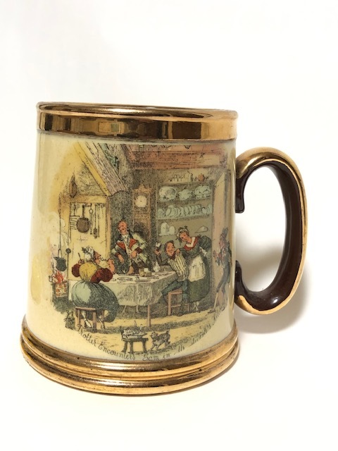 ☆Vintage Gibsons Staffordshire England Cup Mug CREME GOLDスタッフォードシャー　イギリスアンティーク ブランド　マグカップ ☆