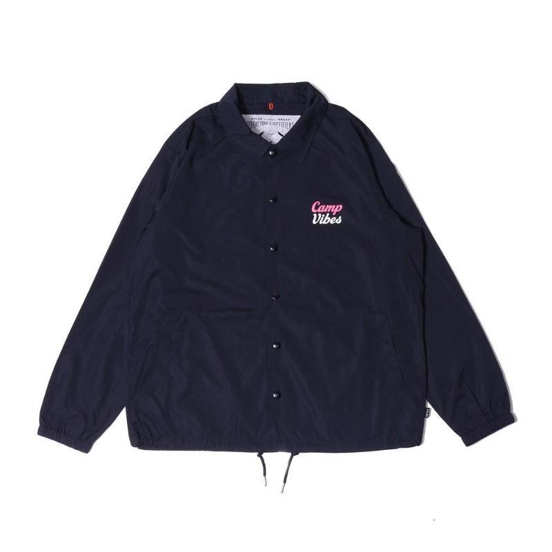 ☆sale/新品/正規品/特価 POLER ”CAMP VIBES COACH” JACKET | Size：M | Color：Navy | ポーラー / ウインドブレイカー