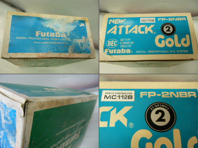  unused * box damage * Futaba DIGITAL PROPOTIONAL RADIO CONTROL. leaf electron industry Propo set ATTACK Gold FP-2NBR