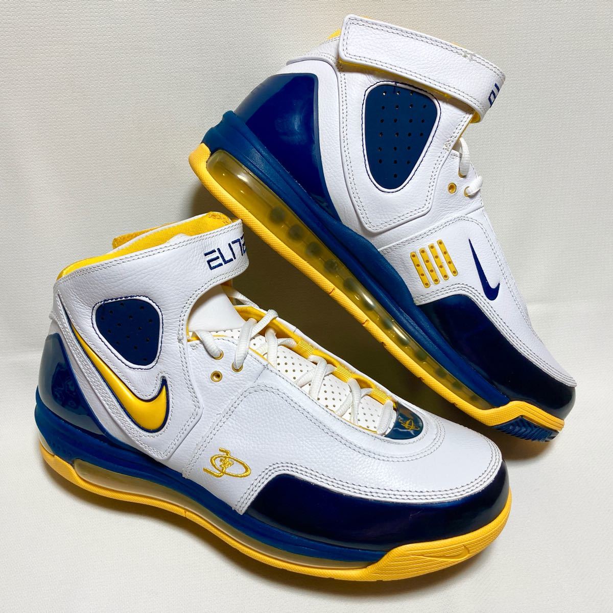 【海外限定!】NIKE AIRMAX ELITE TB (27cm) 白/紺/黄★新品未使用 =現品限り!☆希少性抜群!