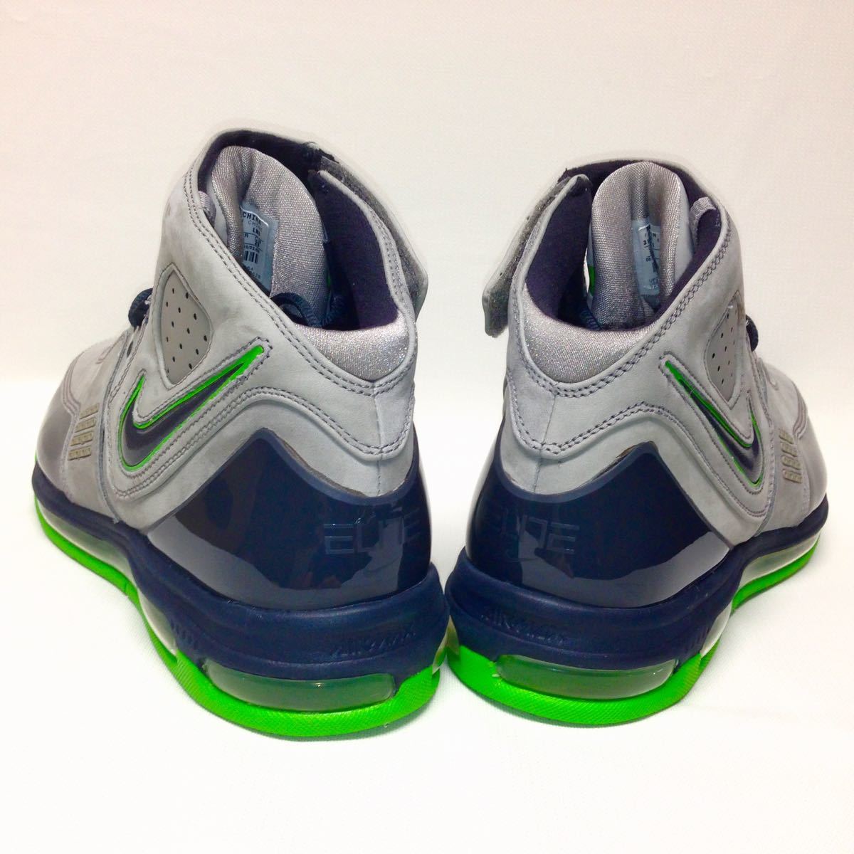 海外限定!】NIKE AIR MAX ELITE TB (27cm) グレー/緑☆新品未使用