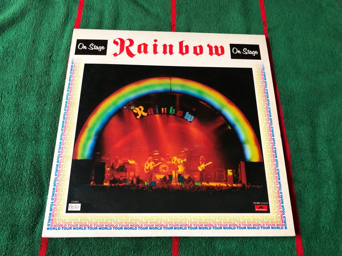 レインボウ・オン・ステージ 中古LP アナログレコード 2枚組 Rainbow on stage Richie Blackmore リッチー・ブラックモア MWZ-8103_画像1