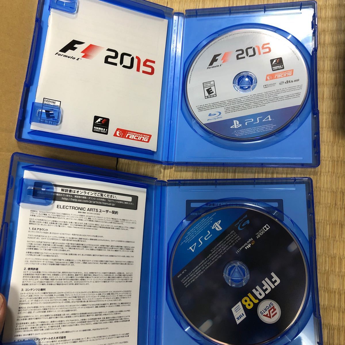 【PS4】 ウイニングイレブン2019 FIFA 18 [通常版］NBA 2k19 F12015 ソフト４本セット海外版あり