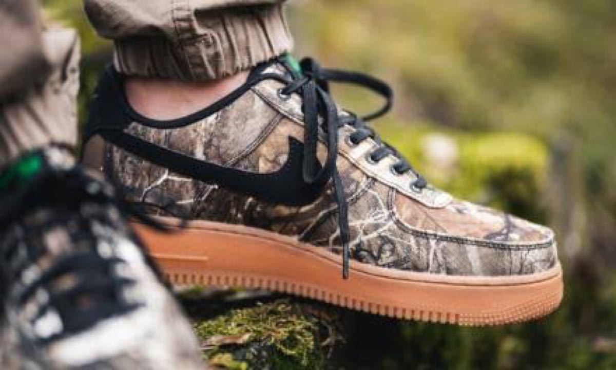 美品レア! ナイキ エアフォース1 リアルツリー ウッドランドカモ 27cm NIKE AIR FORCE 1 ロー エアマックス