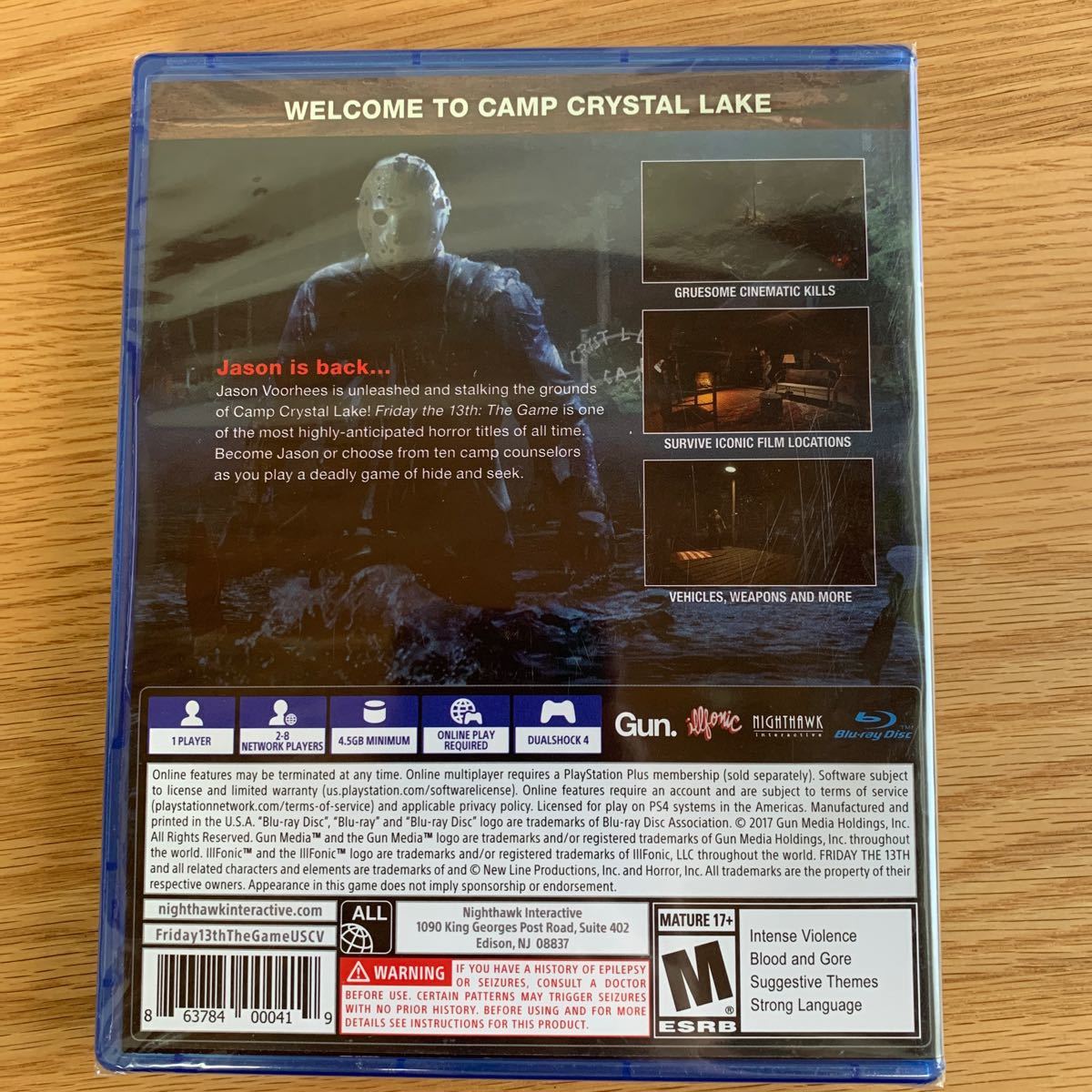 【PS4】 Friday The 13th The Game [輸入版:北米]※新品未使用