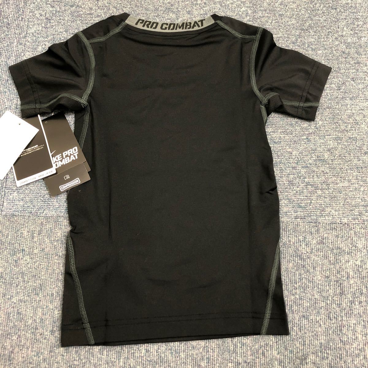 NIKE COMBAT ナイキプロ コンプレッションシャツ　COMBAT 130 ブラック 半袖Tシャツ