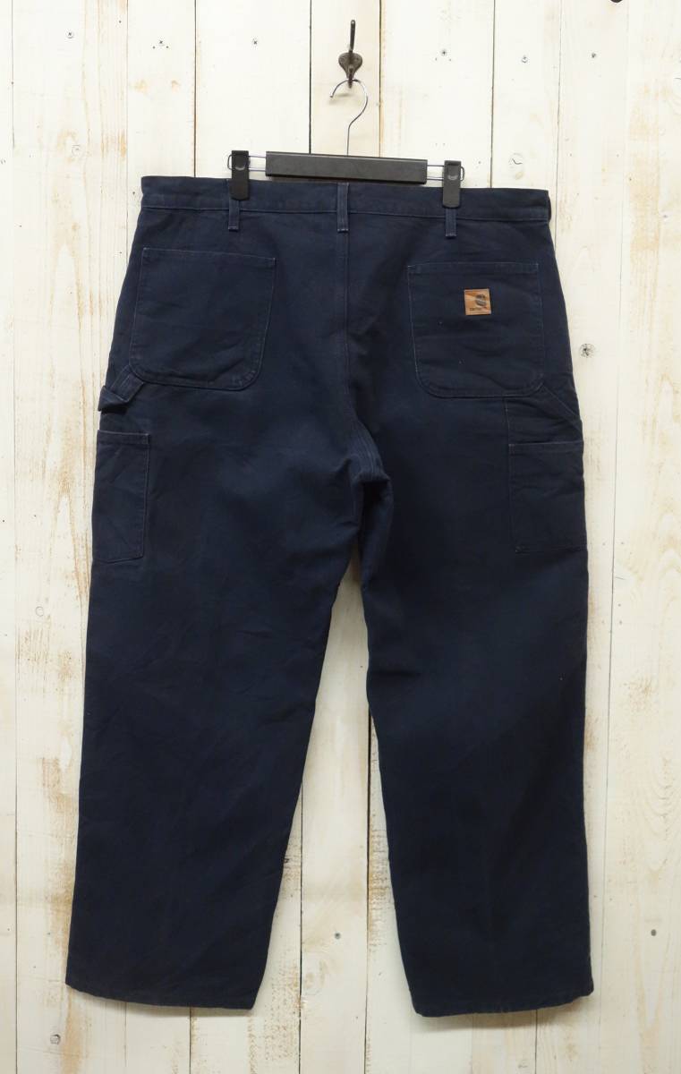 古着卸　ヨーロッパ仕入　 ＊BIG KING TALL WIDE ＊Carhartt カーハート ＊ネイビーダック　ワークパンツ 　W40L30＊B11MDT Dungaree Fit　_画像7