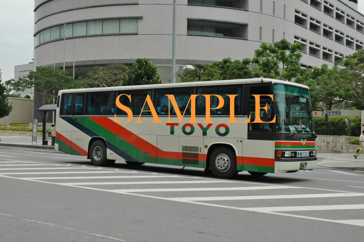 D[ bus photograph ]L version 5 sheets higashi . bus Blue Ribbon Selega Okinawa 