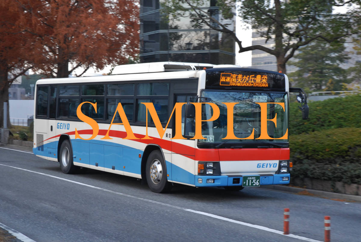 ヤフオク D バス写真 ｌ版３枚 芸陽バス いすゞエルガ