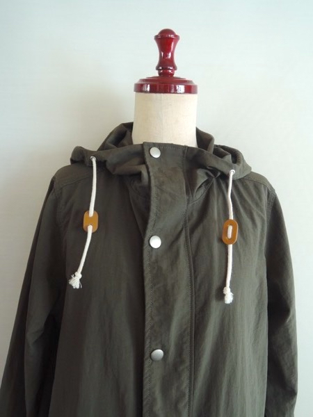 BeAMS DOT Beams dot nylon Short mountain parka olive feather woven size S