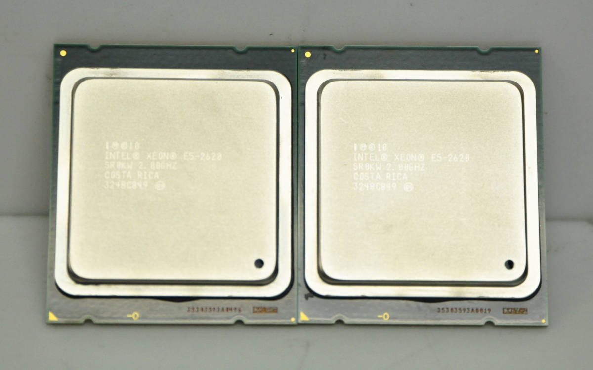 intel Xeon E5-2620 2.0Ghz SR0KW CPU 2個セット【動作確認品】_画像1