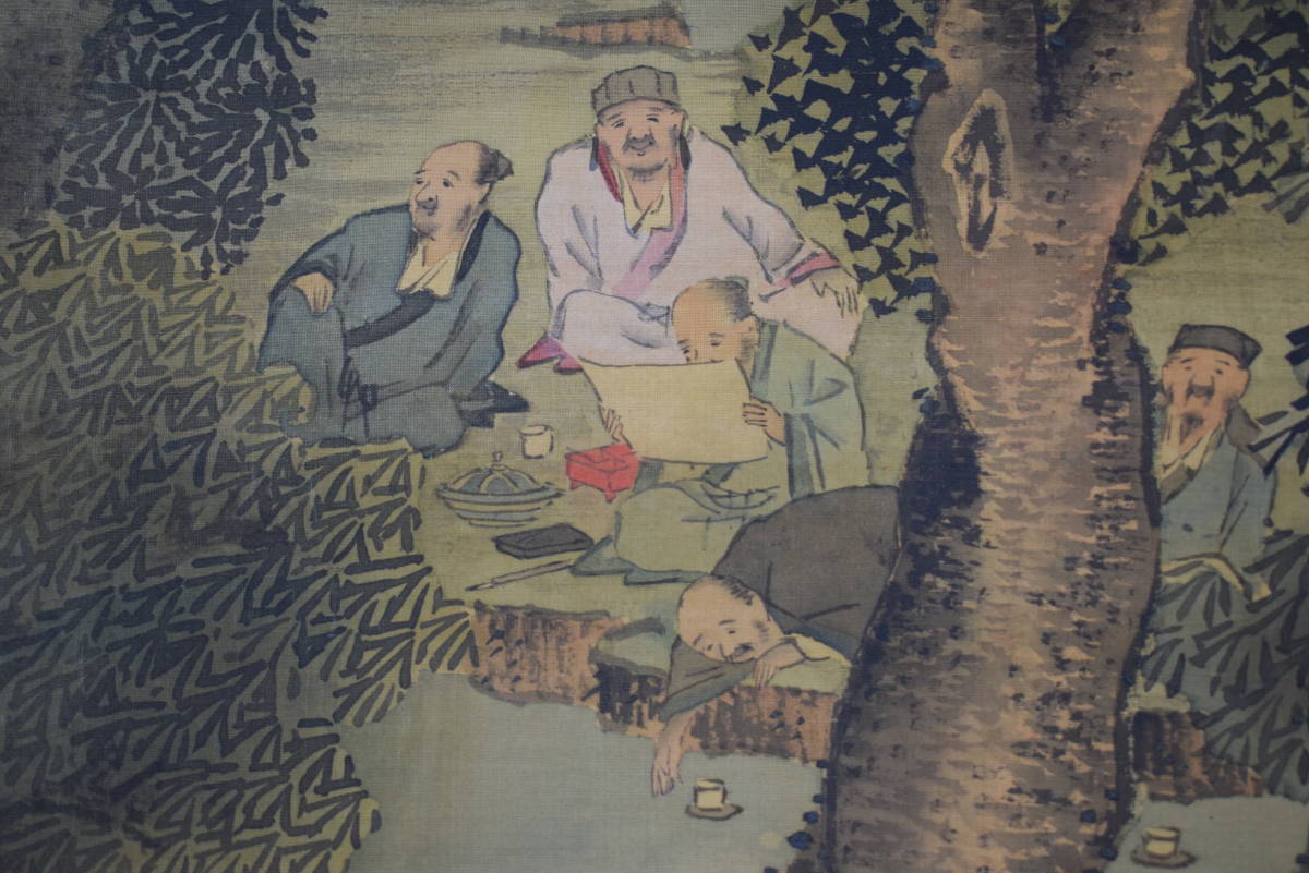 SALE/60%OFF】 ☆真作保証☆ 絵画-日本画 作者不詳「椿-ジョウビタキ ...
