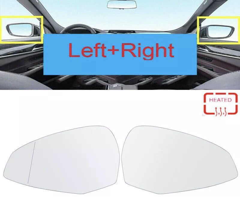  immediate payment * postage included * Audi A4/S4 (B9) left right set door mirror lens glass Audi [2015-2018 year ] Wing mirror original exchange heated 
