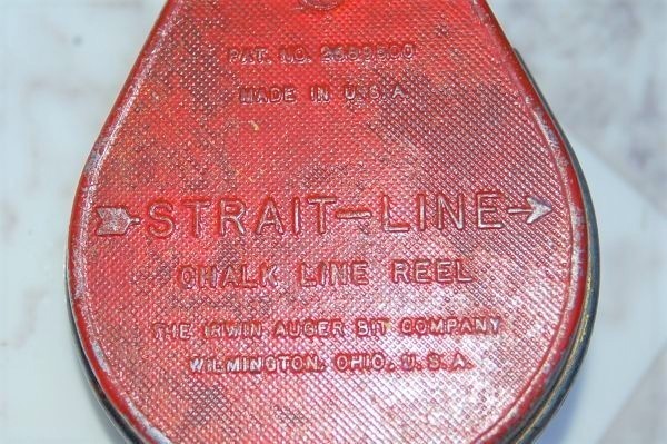 K2572*1970's vintage USA チョークライン THE IRWINE AUGER BIT CO STRIT-LINE アメリカン 道具 ガレージ 線引き インダストリアル 古道具_画像6