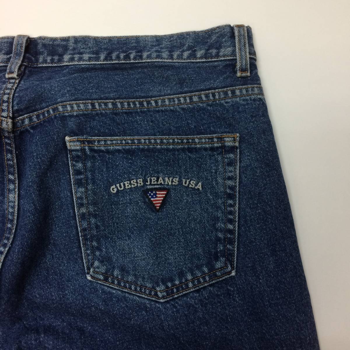 90s USA производства GUESS JEANS Denim брюки Guess W40 примерно 