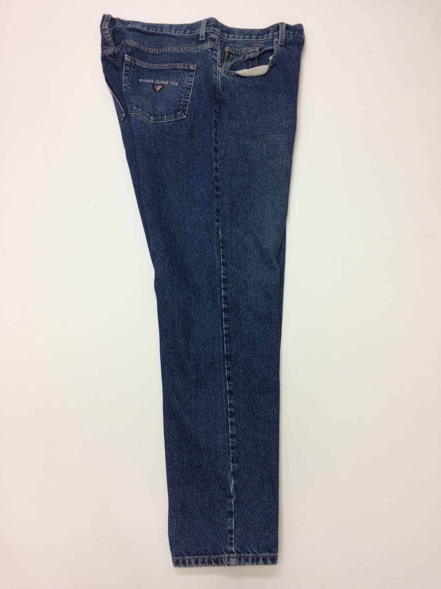 90s USA производства GUESS JEANS Denim брюки Guess W40 примерно 