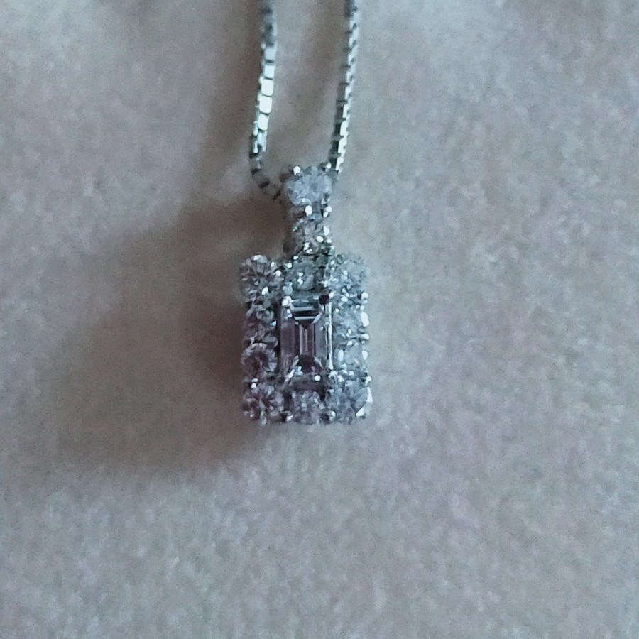 Pt900 ダイヤネックレス   total 0.40ct