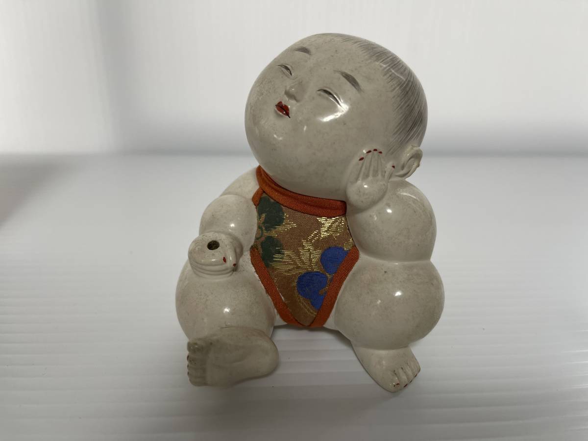 □御所人形 玉水作 筆持 箱付き 岡本玉水 日本人形 時代物【閉店 □御所人形 玉水作 筆持 箱付き 岡本玉水 日本人形 時代物【閉店