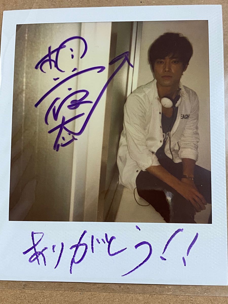 桐谷健太 直筆サイン入りポラ サイン ポラロイド 写真 CLUBKEIBAクリアファイル付き