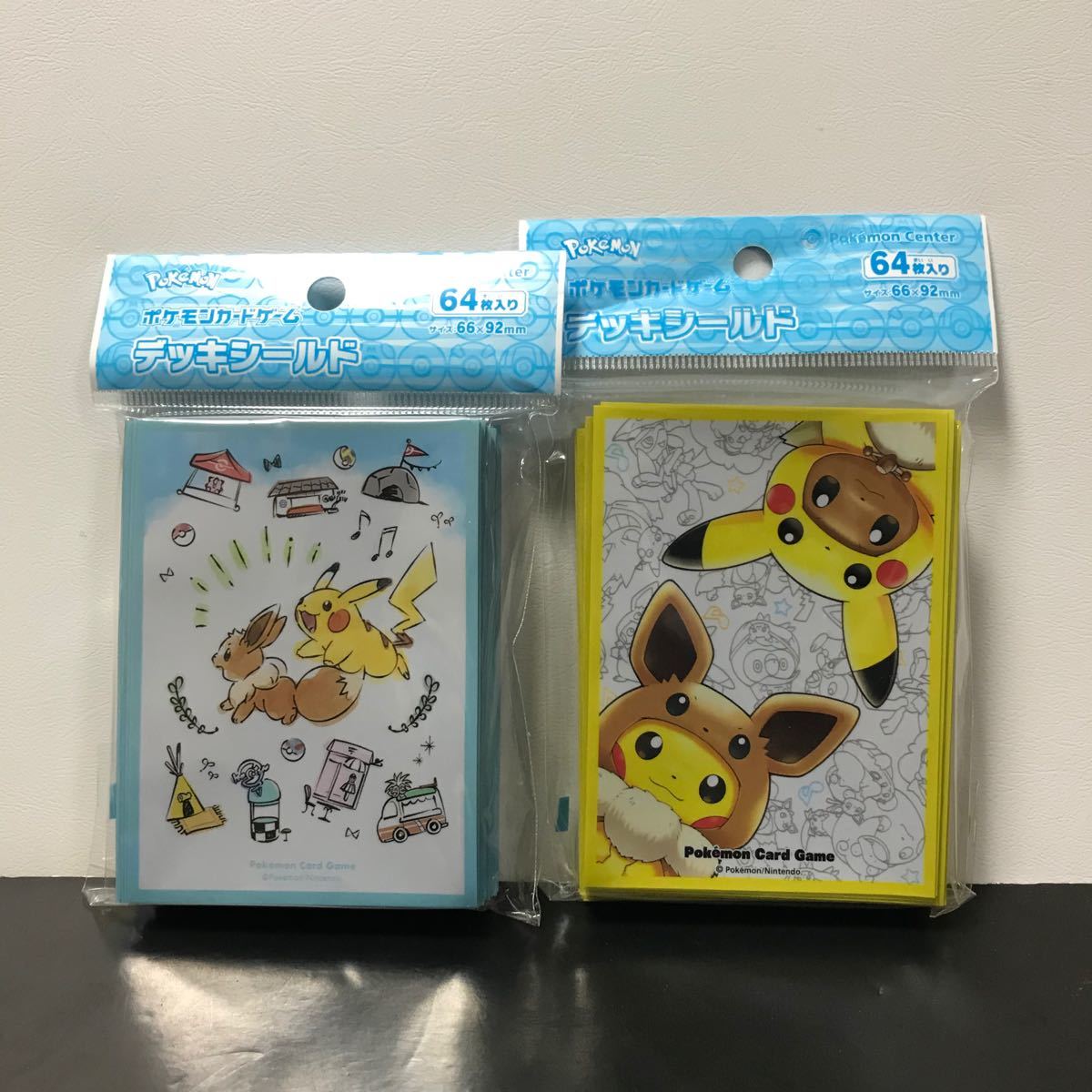 Paypayフリマ ポケモンカード デッキシールド ポケモンワールドマーケット ファン オブ ピカチュウ イーブイ セット