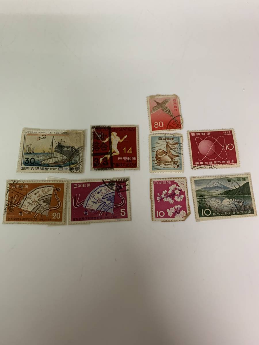 昭和レトロ 切手 色々まとめて 切手帳_9点が使用済切手です